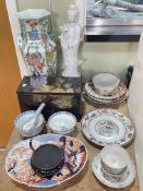 Collection of Oriental Wares including early porcelain.