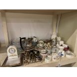 Collection of Coalport, Aynsley, silver plated wares, etc.