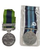 India General Service medal with Waziristan 1919 - 21 clasp awarded to 229015 GNR J. S. C. Peake R.