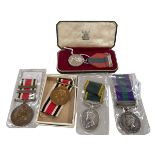 Collection of medals inc General Service 1918 - 1962 'DVR A. Williams R. A.