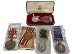 Collection of medals inc General Service 1918 - 1962 'DVR A. Williams R. A.