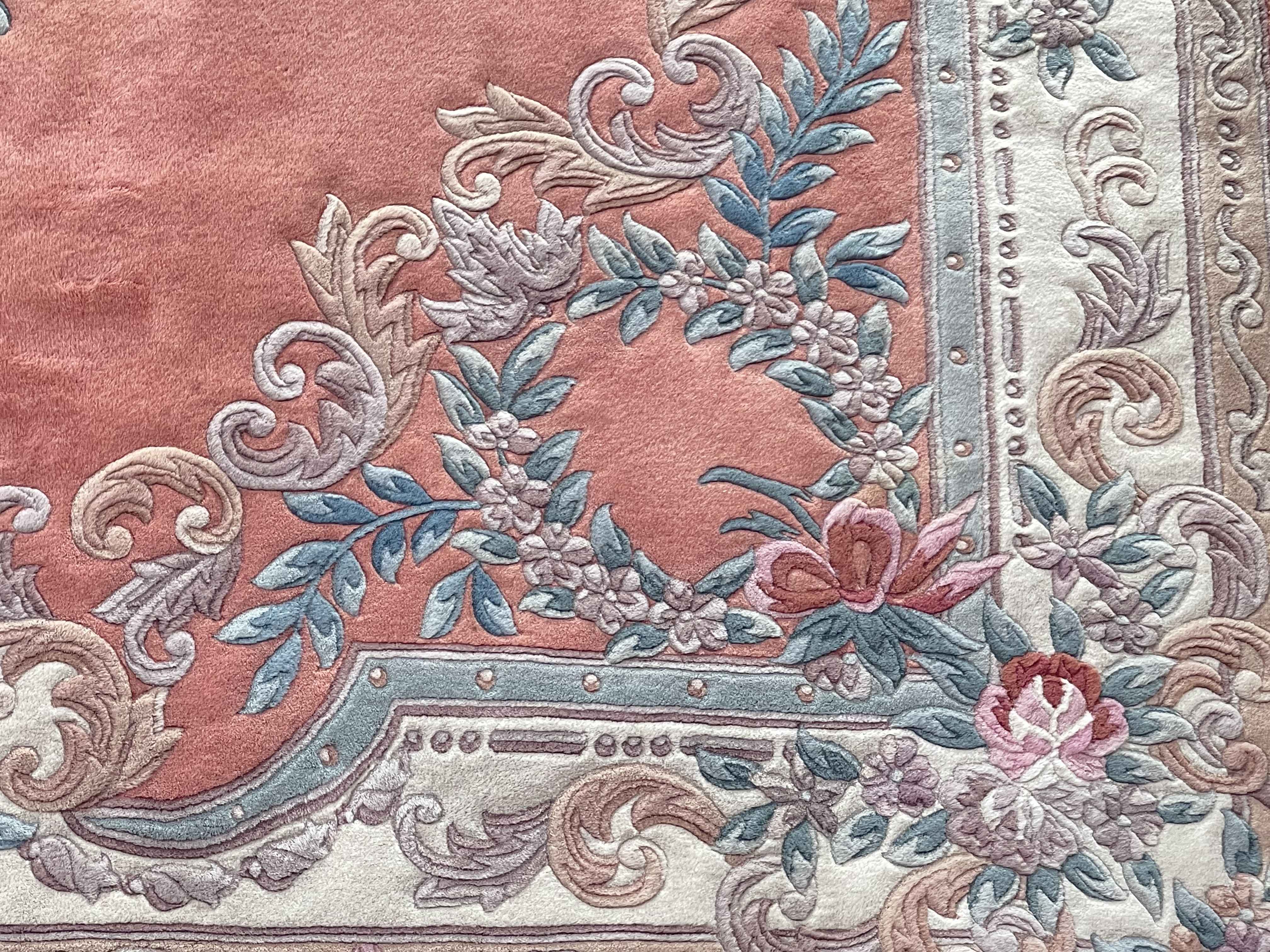 Floral patterned Chinese carpet, 3.80 by 2.78. - Image 2 of 2