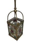 Leaded lantern, 70cm high.