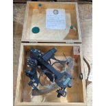 Sextant No 71389 'The Hezzanith Instrument Works' in box.