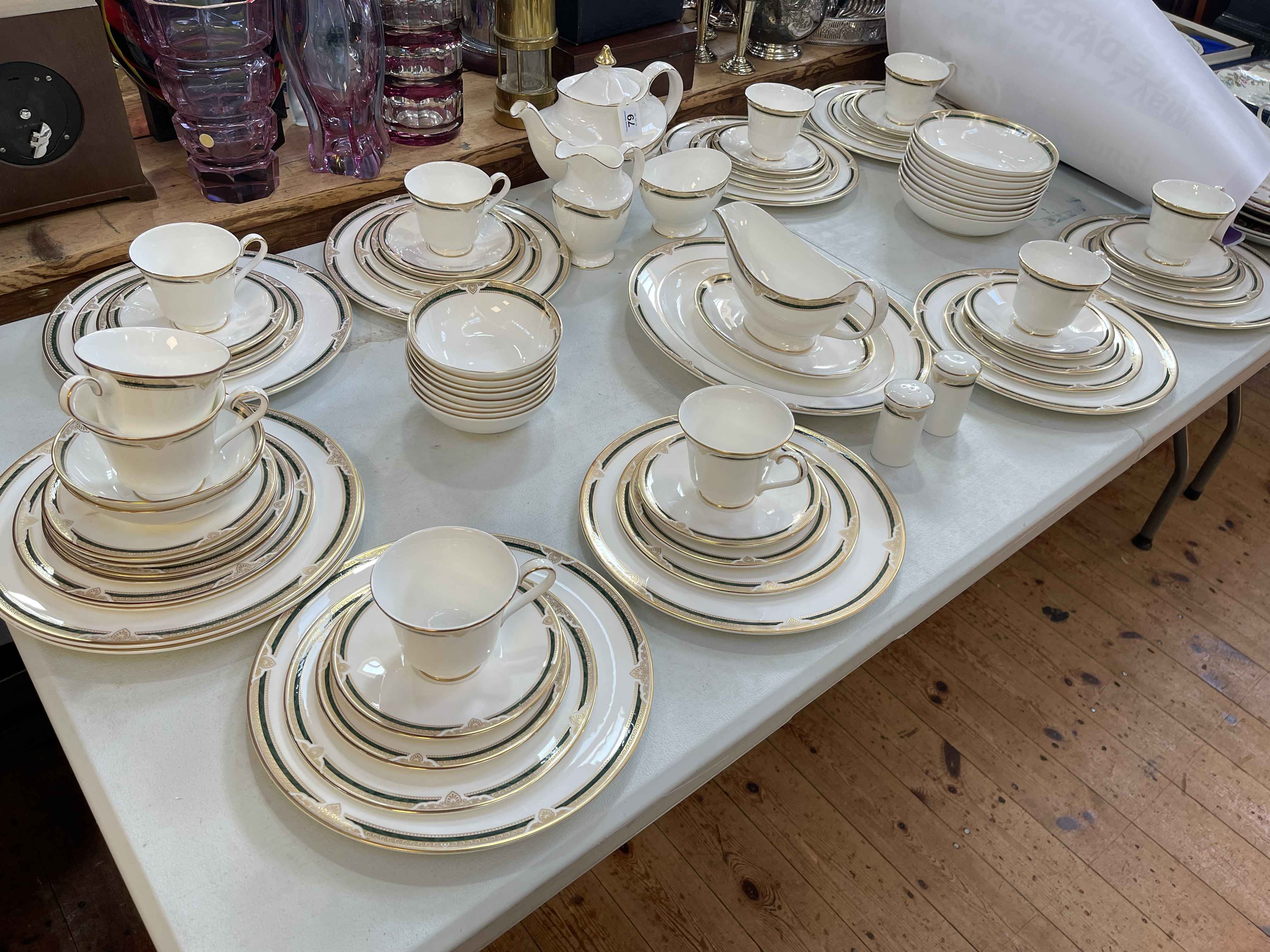 Royal Doulton Forsyth table service and additional duplicate seconds, approximately 75 pieces.