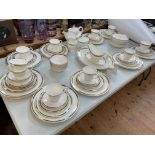 Royal Doulton Forsyth table service and additional duplicate seconds, approximately 75 pieces.