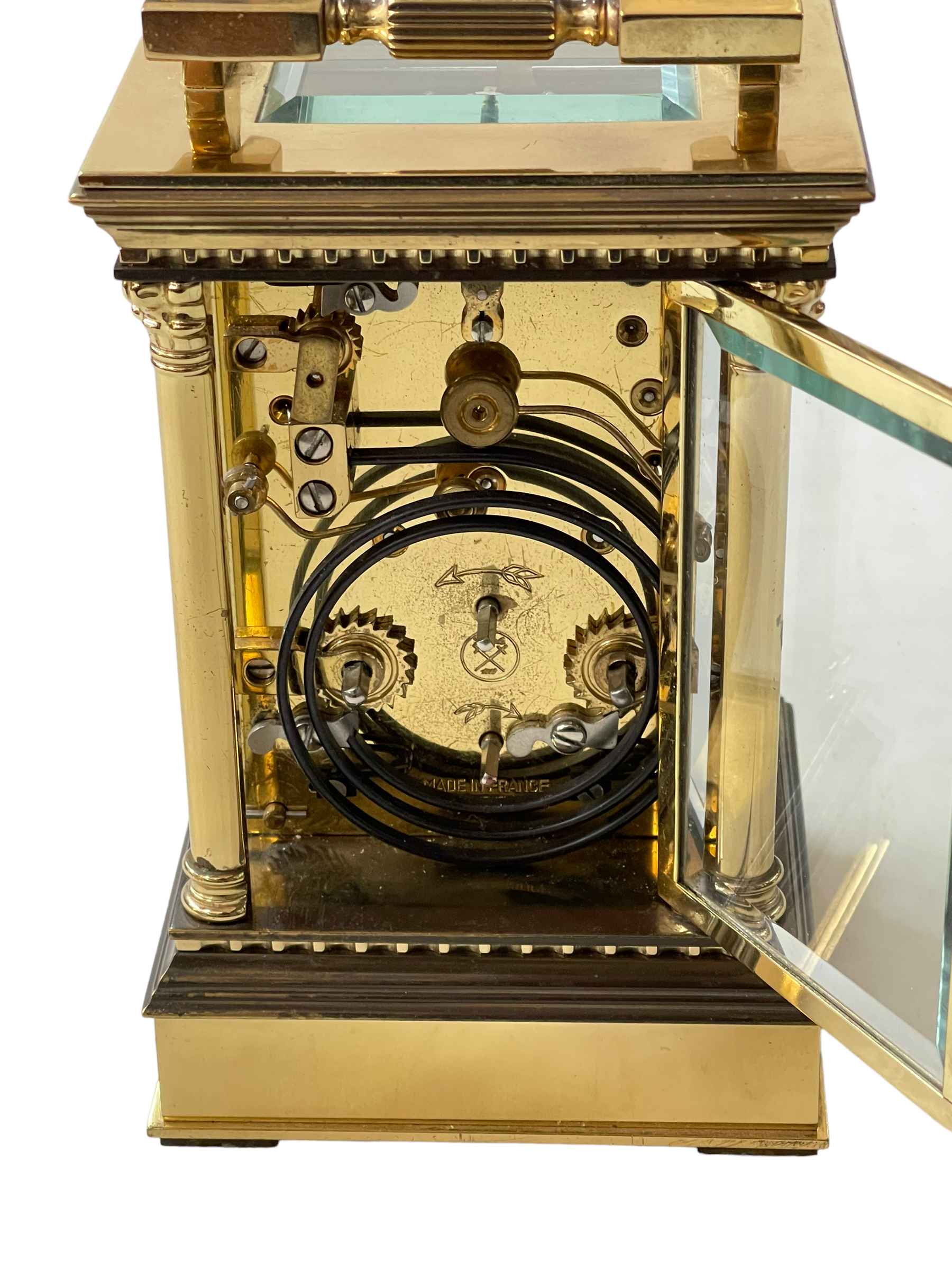 French gilt brass carriage clock. - Image 3 of 3