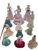 Twelve Coalport ladies including Bolero, Demetria and Lavinia.