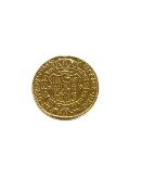 A Carlos IIII/ Carlos IV 1793 gold 2 Escudos coin, Madrid.