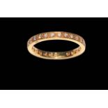 18 carat yellow gold and diamond full eternity ring, diamond weight approximately 1.