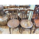 Set of four Victorian Ibex chairs.