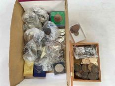 Collection of pre 1947 silver and other coinage inc 1892 crown, gothic florins,