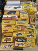 Collection of Dinky model vehicles including Guy Van, Leyland Octopus Wagon, Citroen DS 19,