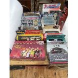 Collection of Corgi model vehicles including Thunderbird 1 + 3, Batmobile, Harry Potter Knight Bus,