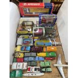 Collection of various model vehicles, Richard Preston, Atkinson Tautliner, Cararama Junior Rescue,