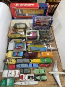 Collection of various model vehicles, Richard Preston, Atkinson Tautliner, Cararama Junior Rescue,