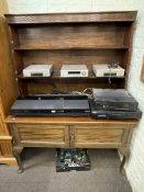 Robson & Sons, Newcastle, early 20th Century mahogany shelf back dresser on cabriole legs,