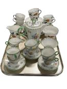 Shelley Wild Flowers 12631 fifteen piece coffee set and Shelley twenty one piece tea set.