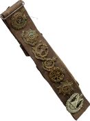 Belt with military badges.