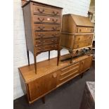 1970's teak Long John sideboard,