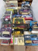 Collection of various model vehicles including Prestons of Potto Daf,