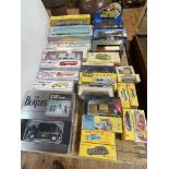 Large collection of Corgi, Dinky and other model vehicles including 20-Ton Lorry Mounted Crane,