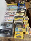 Large collection of Corgi, Dinky and other model vehicles including 20-Ton Lorry Mounted Crane,