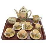 Royal Doulton 'Summertime-in-England' coffee set.