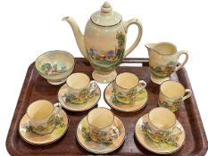 Royal Doulton 'Summertime-in-England' coffee set.