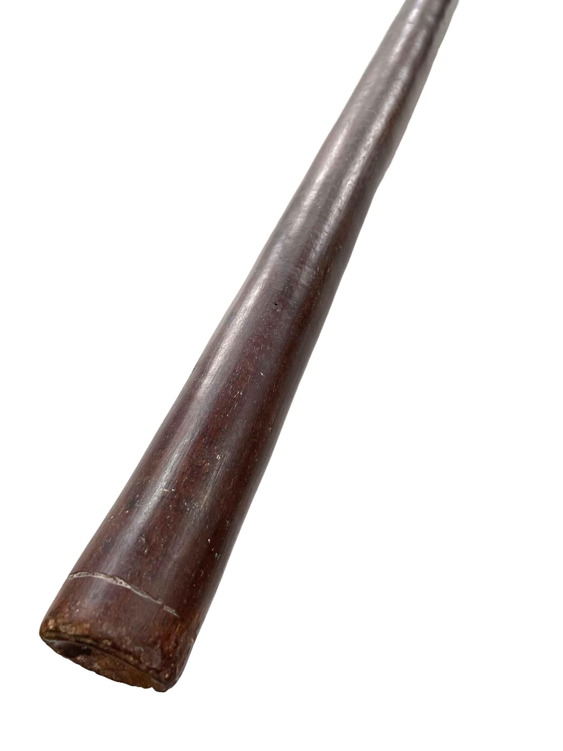 19th Century Fijian Bowai pole war club, of slight tapering form, 111.5cm length. - Image 2 of 2