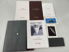 Folder of Concorde memorabilia.