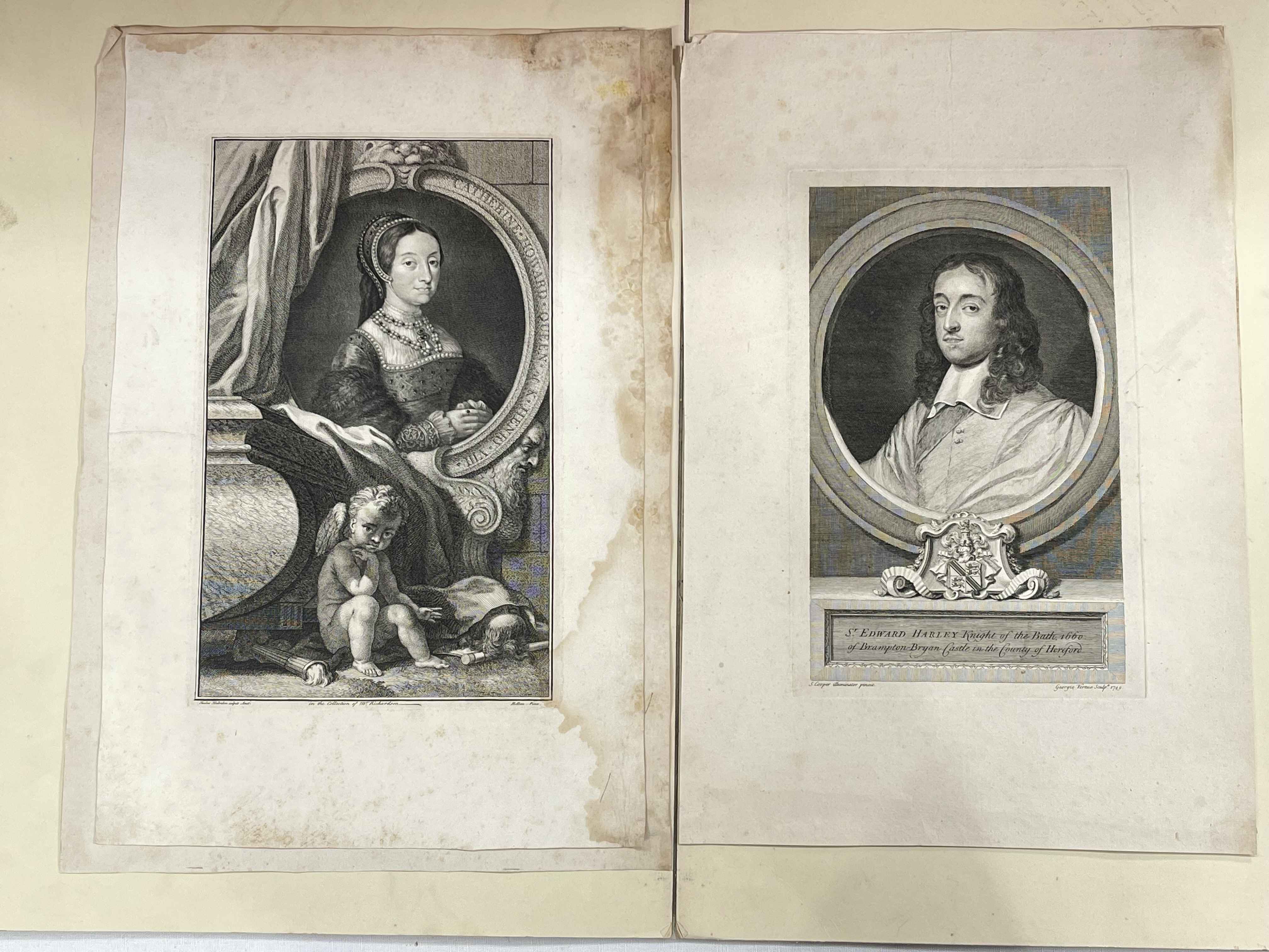 Collection of six 18th Century engravings of dignitaries. - Image 2 of 4