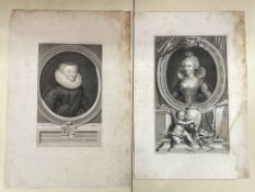 Collection of six 18th Century engravings of dignitaries.