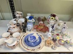 Collection of decorative porcelain including Royal Copenhagen, Royal Worcester, paperweights,