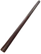 19th Century Fijian Bowai pole war club, of slight tapering form, 111.5cm length.