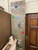 Two section climbing wall.