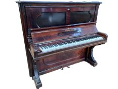 A Steinway & Sons rosewood cased upright piano, number 47969, c1881/1882, 137cm by 154cm by 70cm.