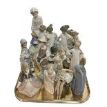 Collection of eight Lladro figures and twelve Nao figures (20).