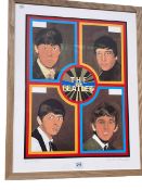 Peter Blake, The Beatles 1962, framed screen print, signed and numbered 324/500,