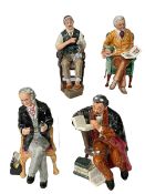 Four Royal Doulton figures, The Doctor HN2858, Pride and Joy HN2945, The Professor HN2181,