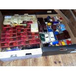 Collection of diecast vehicles including Matchbox.