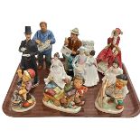 Collection of seven Royal Doulton figures, three Friedel and one other figure (11).