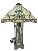 Tiffany style lamp, 67cm.