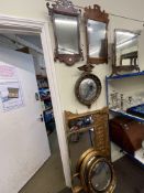 Victorian gilt framed overmantel mirror,