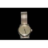 Omega 1960's stainless steel gents wristwatch, boxed and with papers.