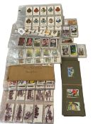 Collection of cigarette cards.