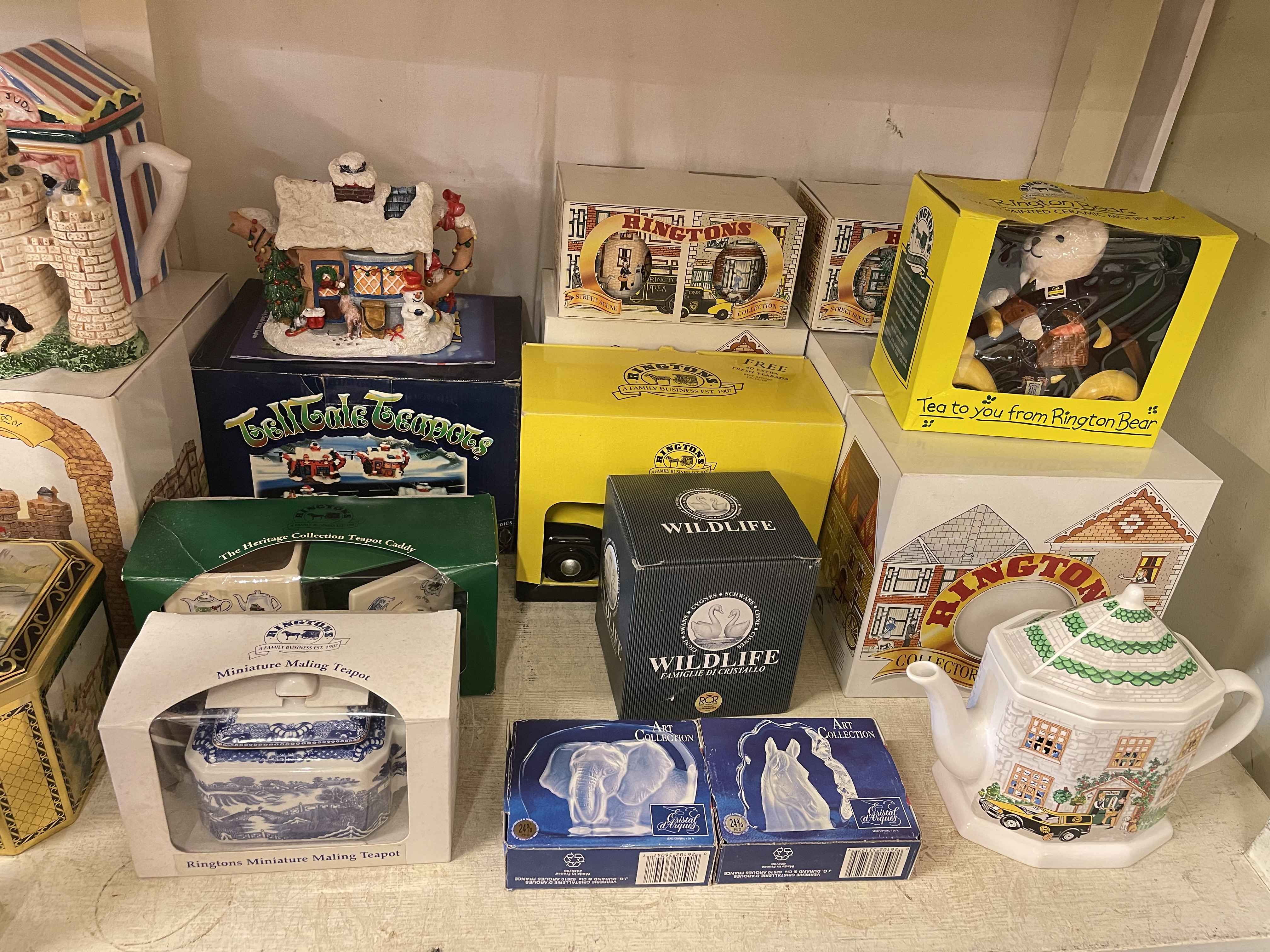 Collection of novelty teapots, cherished teddies, paintings, etc. - Image 3 of 3
