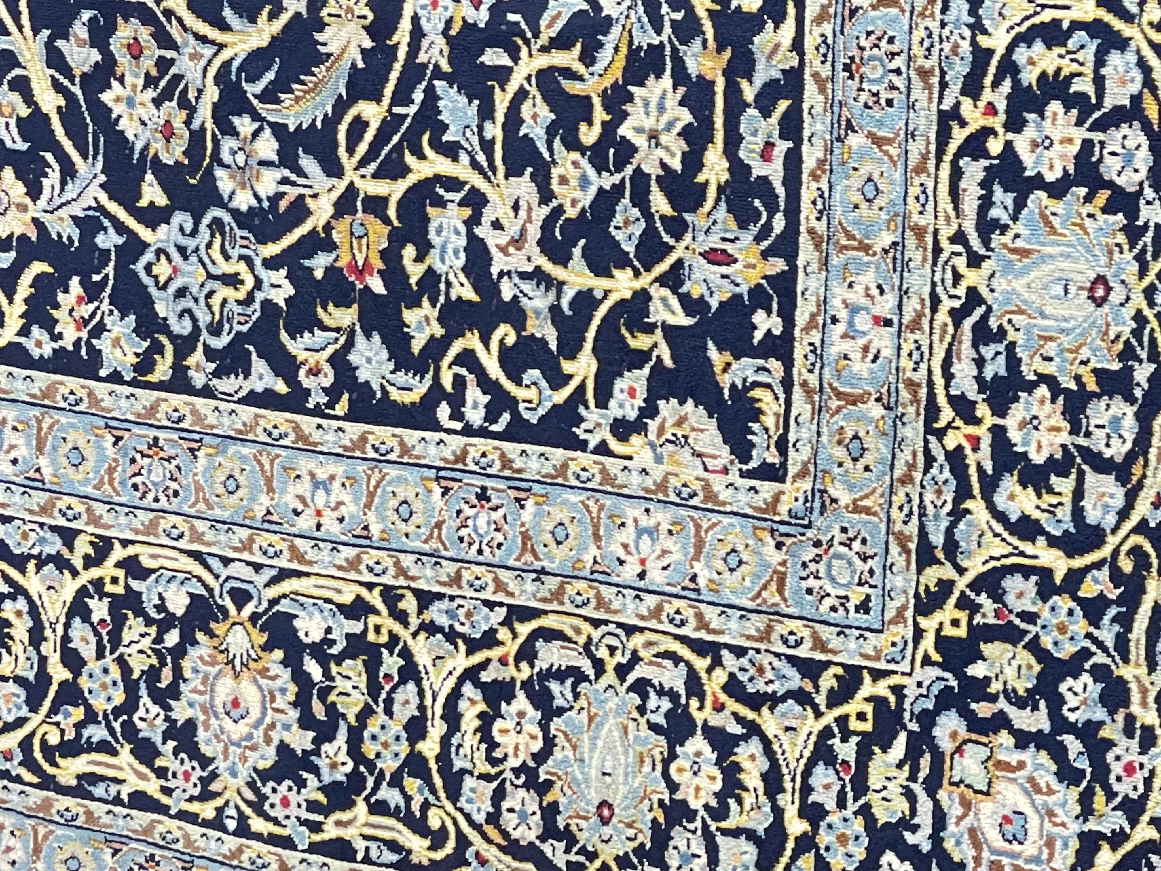 Early 20th Century Persian Isfahan carpet, 3.50 by 2.84. - Image 2 of 2