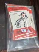 Speedway programmes (approx 60) dating c1960 to 1970s, Teesside / Middlesbrough interest.