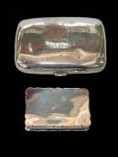 Edwardian silver snuff box by Henry Charles Freeman, Birmingham 1909,